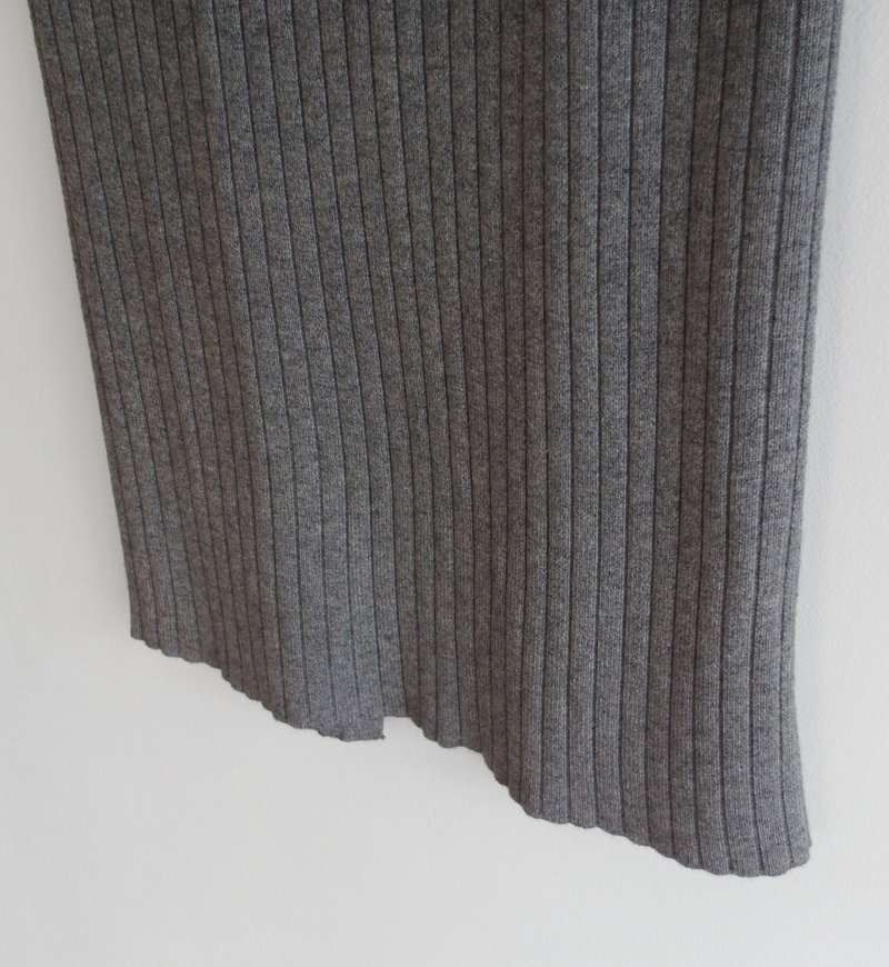 Wool 100 knitted goose skirt banding Long top long