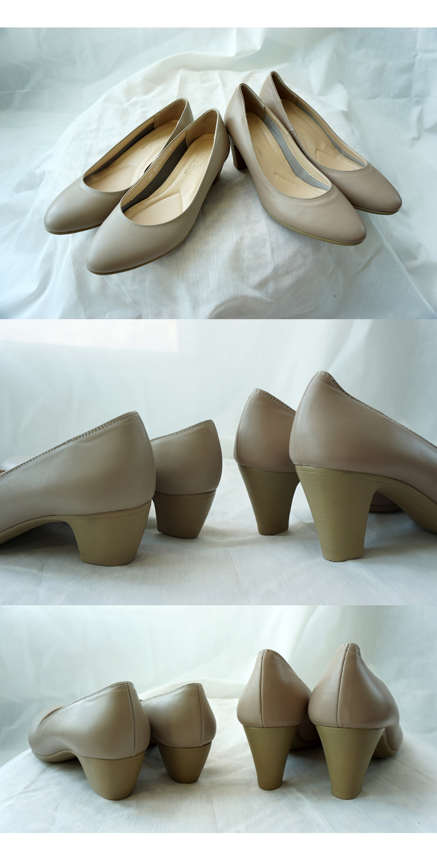 Natural Cowhide Women Unisex Interview Shoes Crew 