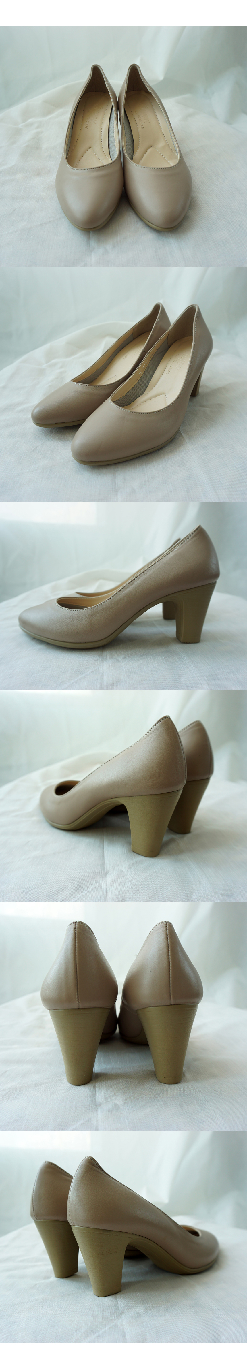 Natural Cowhide Women Unisex Interview Shoes Crew 