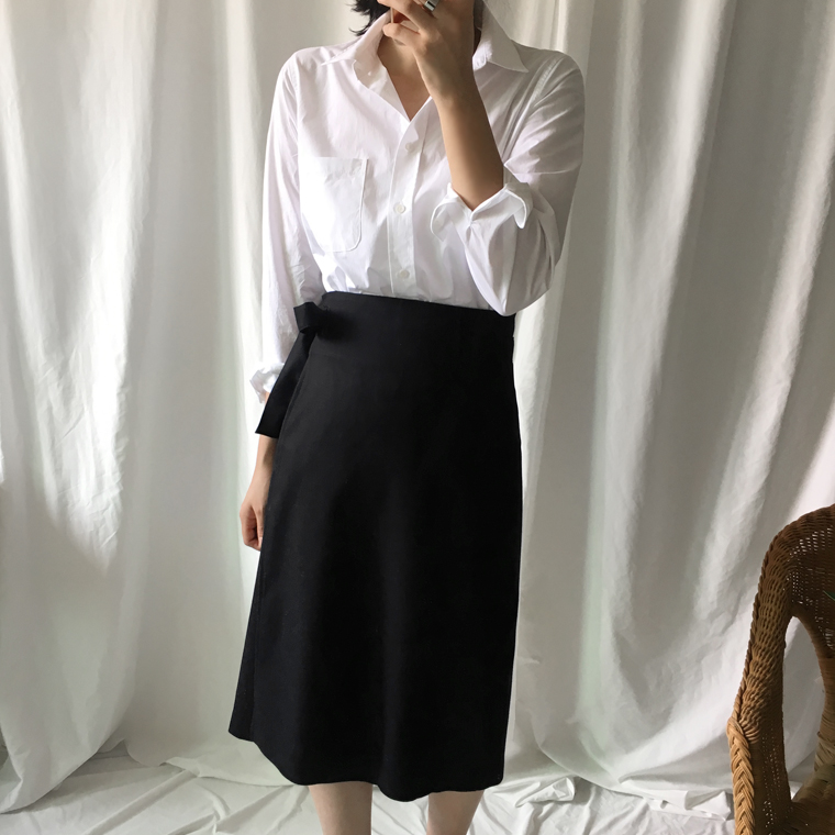 Free shipping long sleeve loose-fitting basic cott