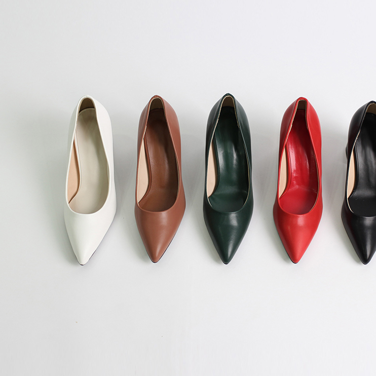 Comfortable Tongue Stiletto 7cm Middle Heel Pumps 