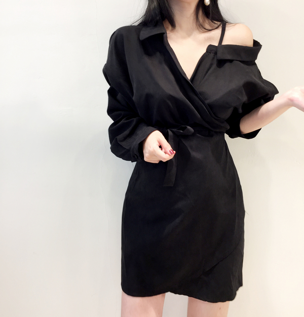 Suede Uncorked Dress One-piece goddess dress Basic