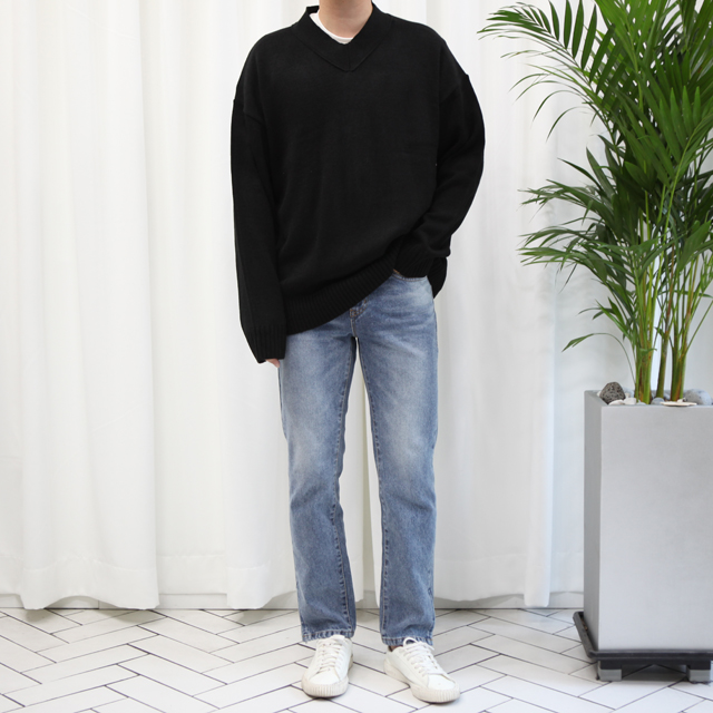 Korea Jeans Pants 2191 Denim Denim Pants Jeans Loo