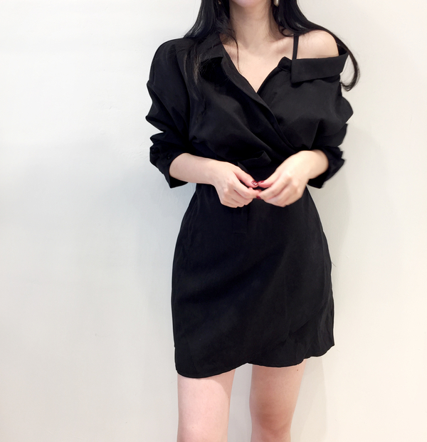 Suede Uncorked Dress One-piece goddess dress Basic