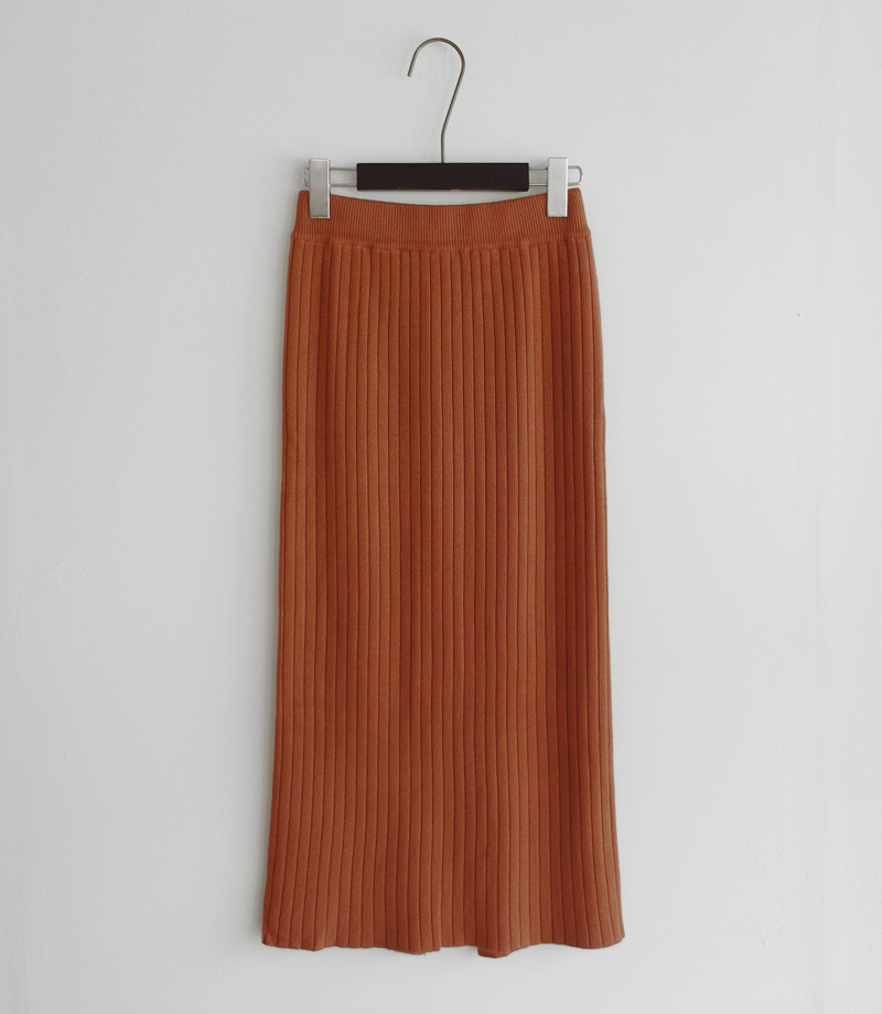 Wool 100 knitted goose skirt banding Long top long