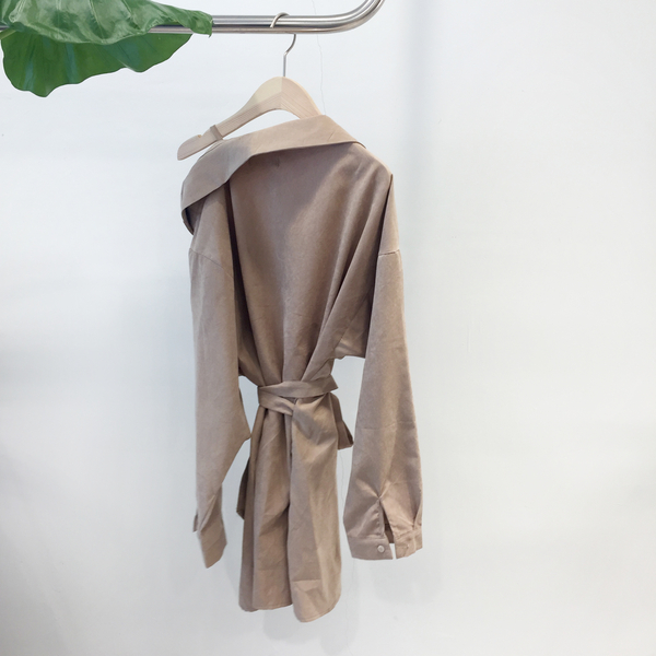 Suede Uncorked Dress One-piece goddess dress Basic