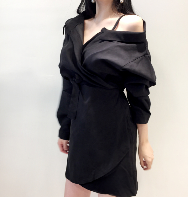 Suede Uncorked Dress One-piece goddess dress Basic