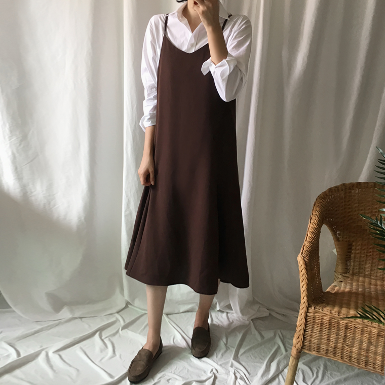 Free shipping long sleeve loose-fitting basic cott