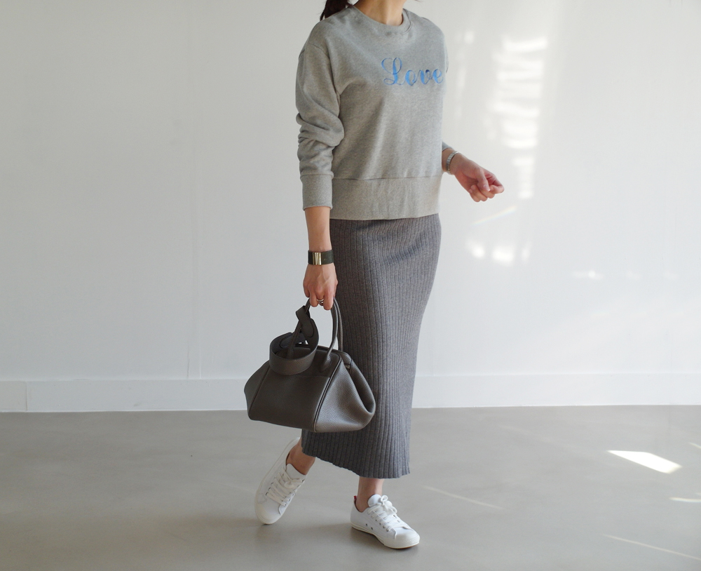 Wool 100 knitted goose skirt banding Long top long