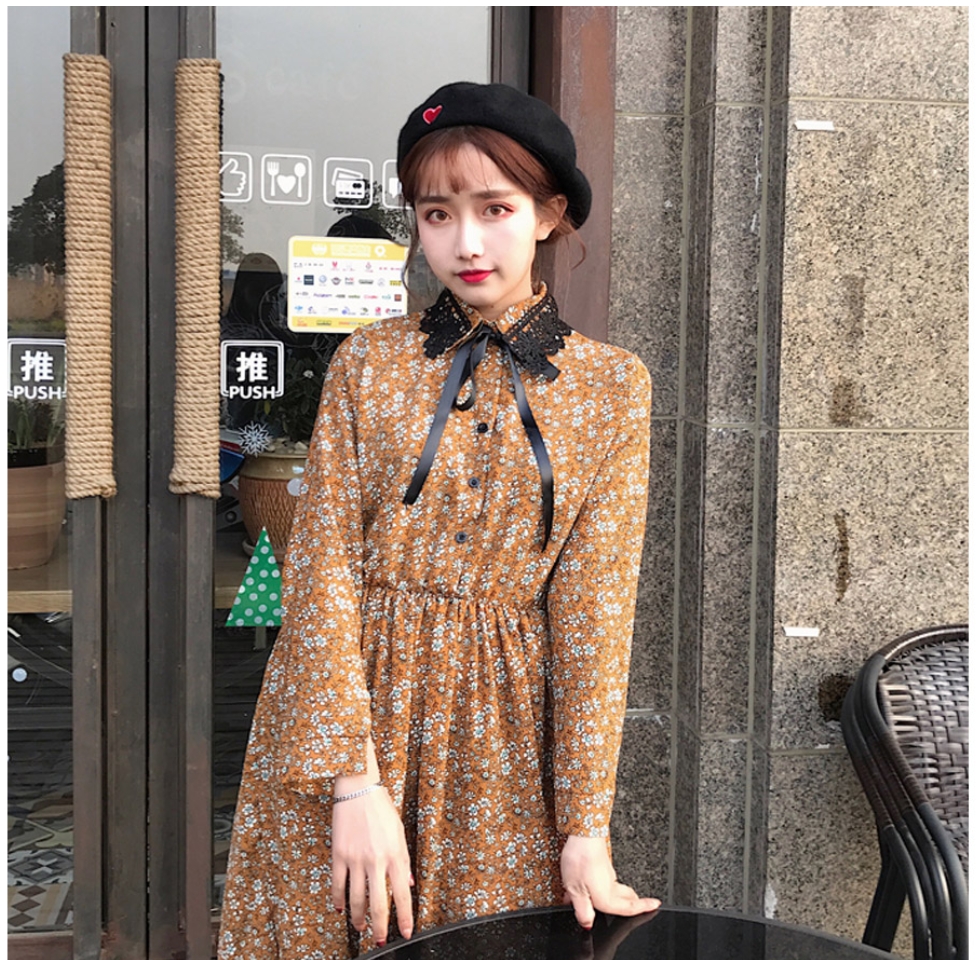 New Women Dress DH Women's Lace Color Flower Dr