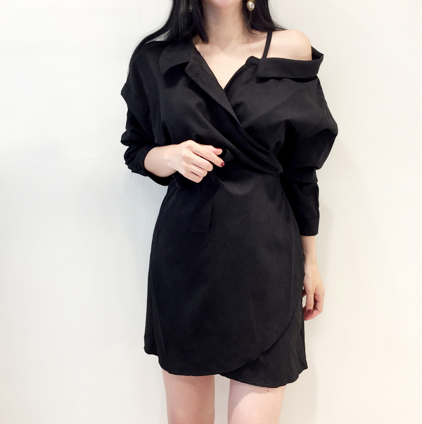 Suede Uncorked Dress One-piece goddess dress Basic