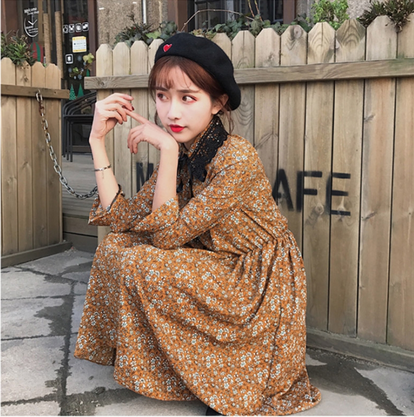 New Women Dress DH Women's Lace Color Flower Dr