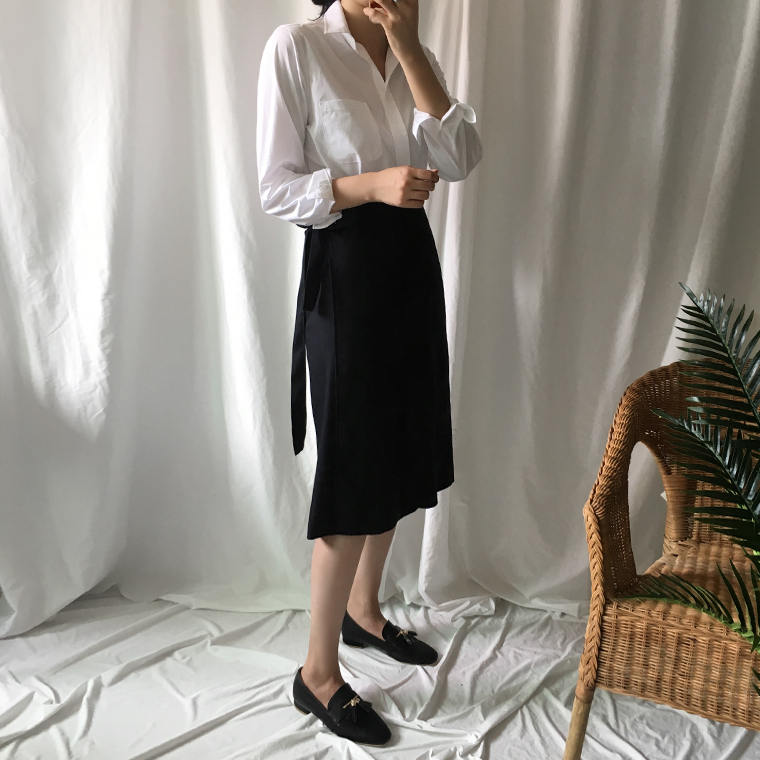 Free shipping long sleeve loose-fitting basic cott