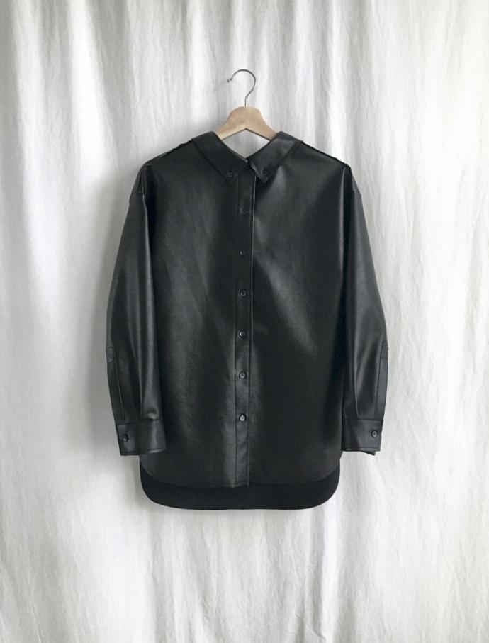 Mary Sweet Basics Fall Basic Leather Shirt 2color 