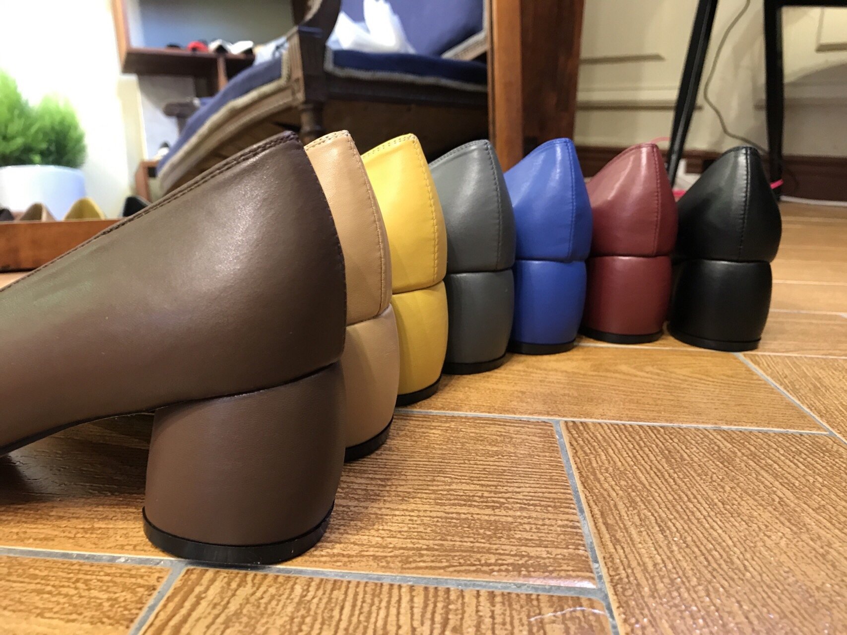 Retro Mid-Hill Pumps cm Shoes Slipper Heel 6CM or 