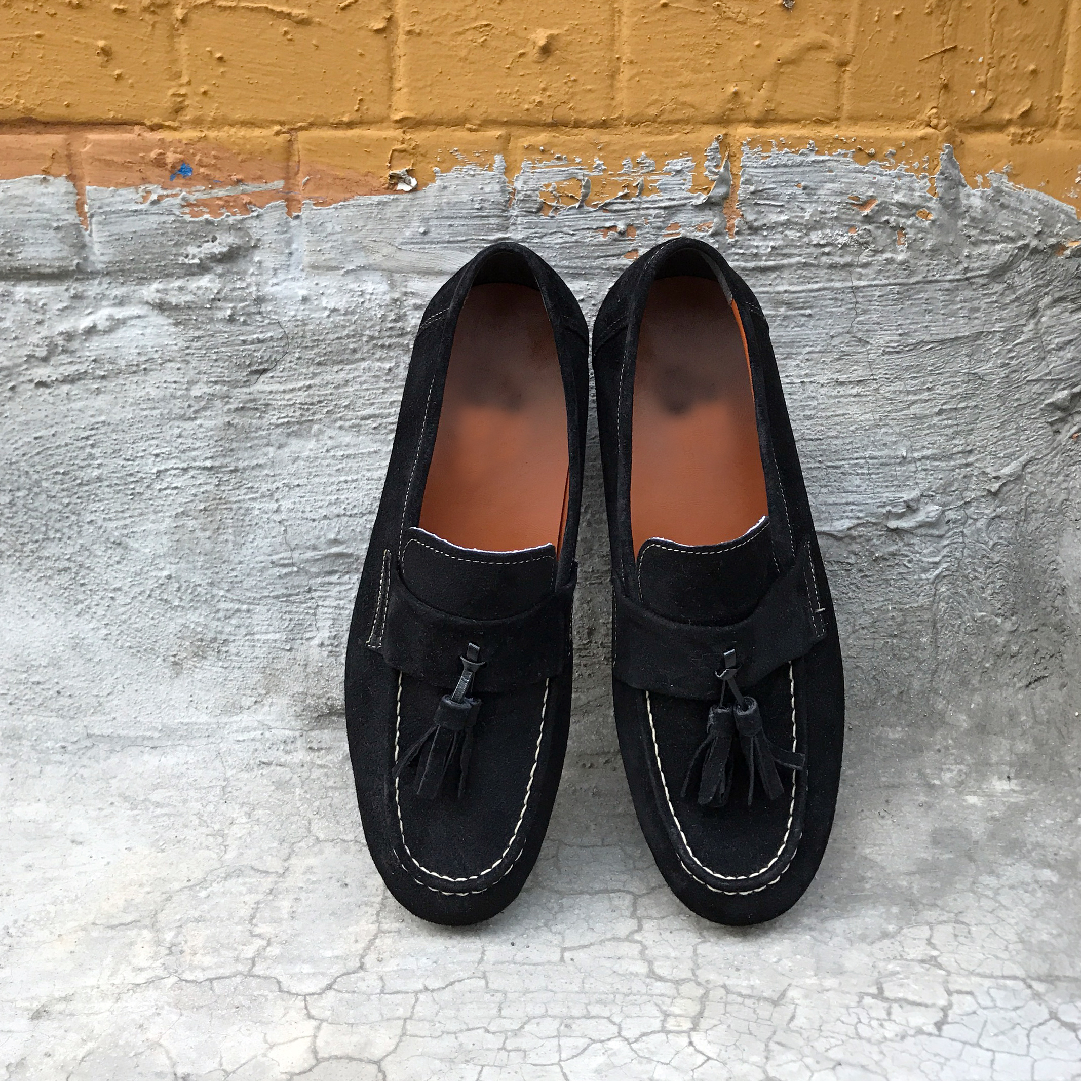 Men's suede tassel looper handmade shoes 7color