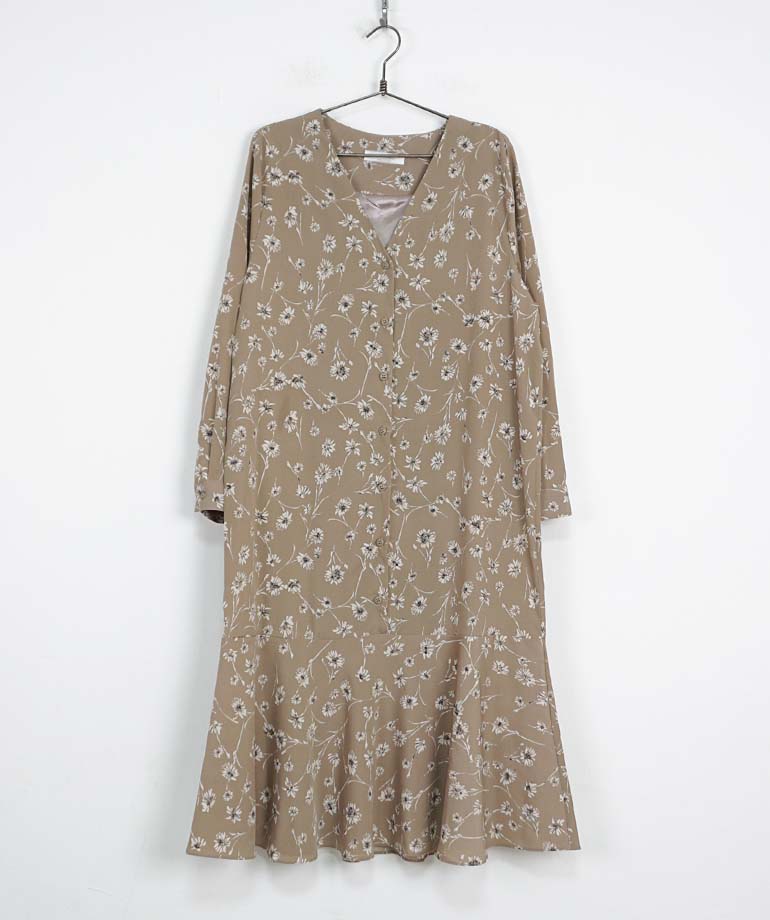 New Women Dress Kinfolk Flower Dress Women's yo