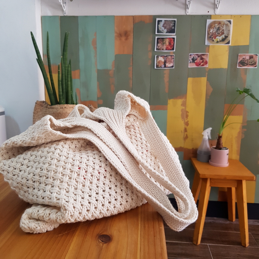 Discount discount handbag knit bag eco bag 4color 