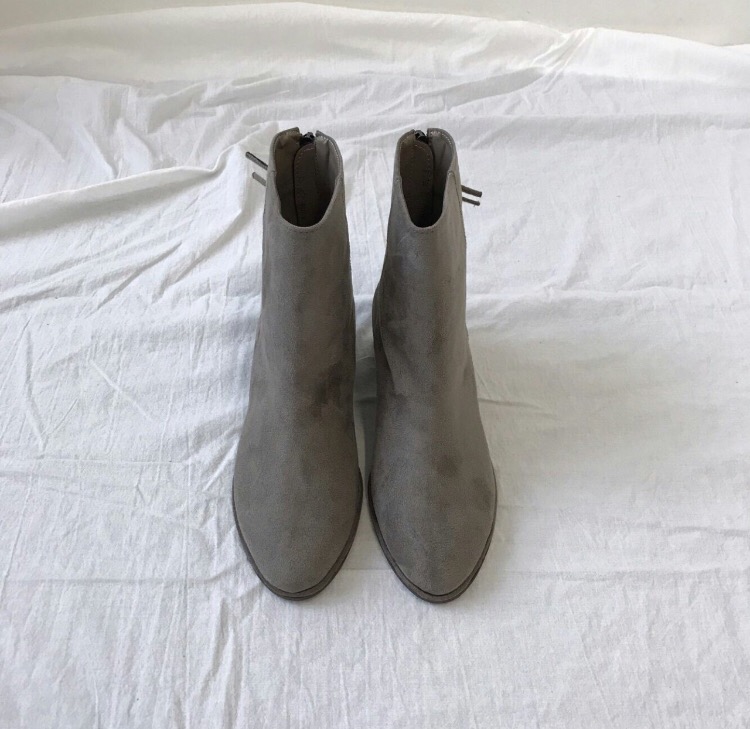 Suede Angle Tassel Chelsea Boots Round Nose Simple