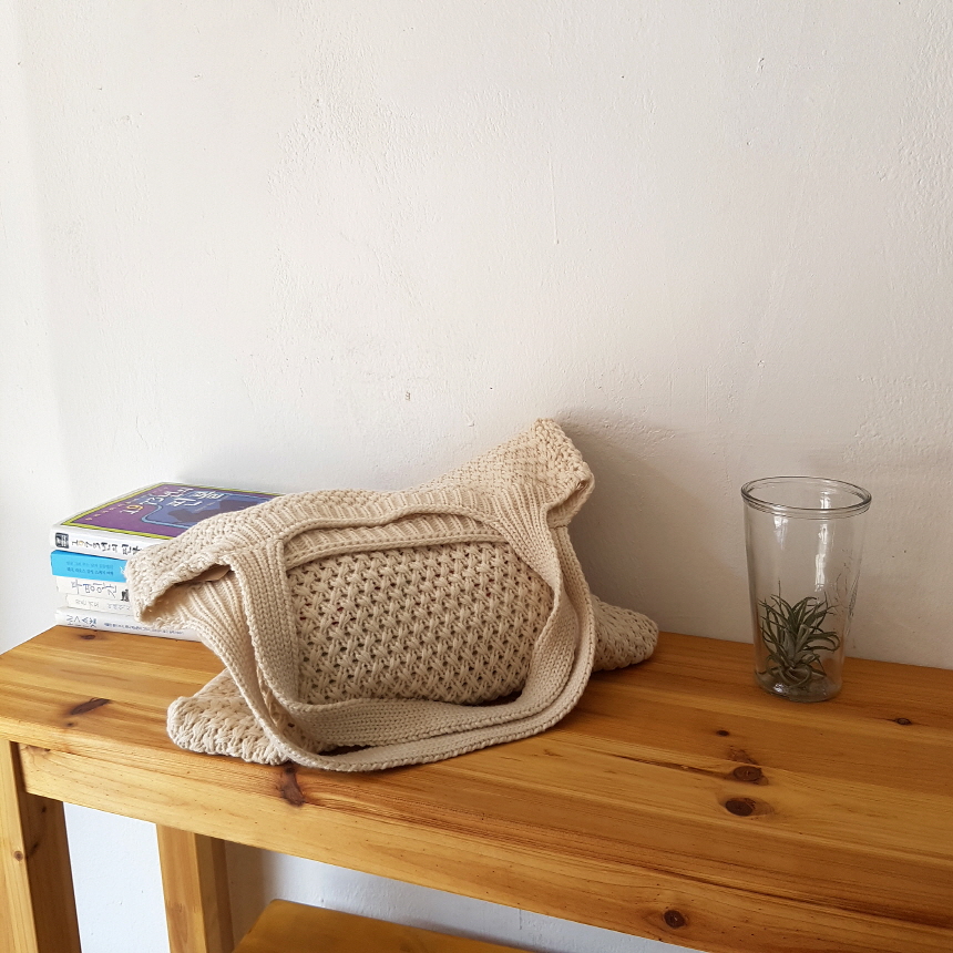 Discount discount handbag knit bag eco bag 4color 