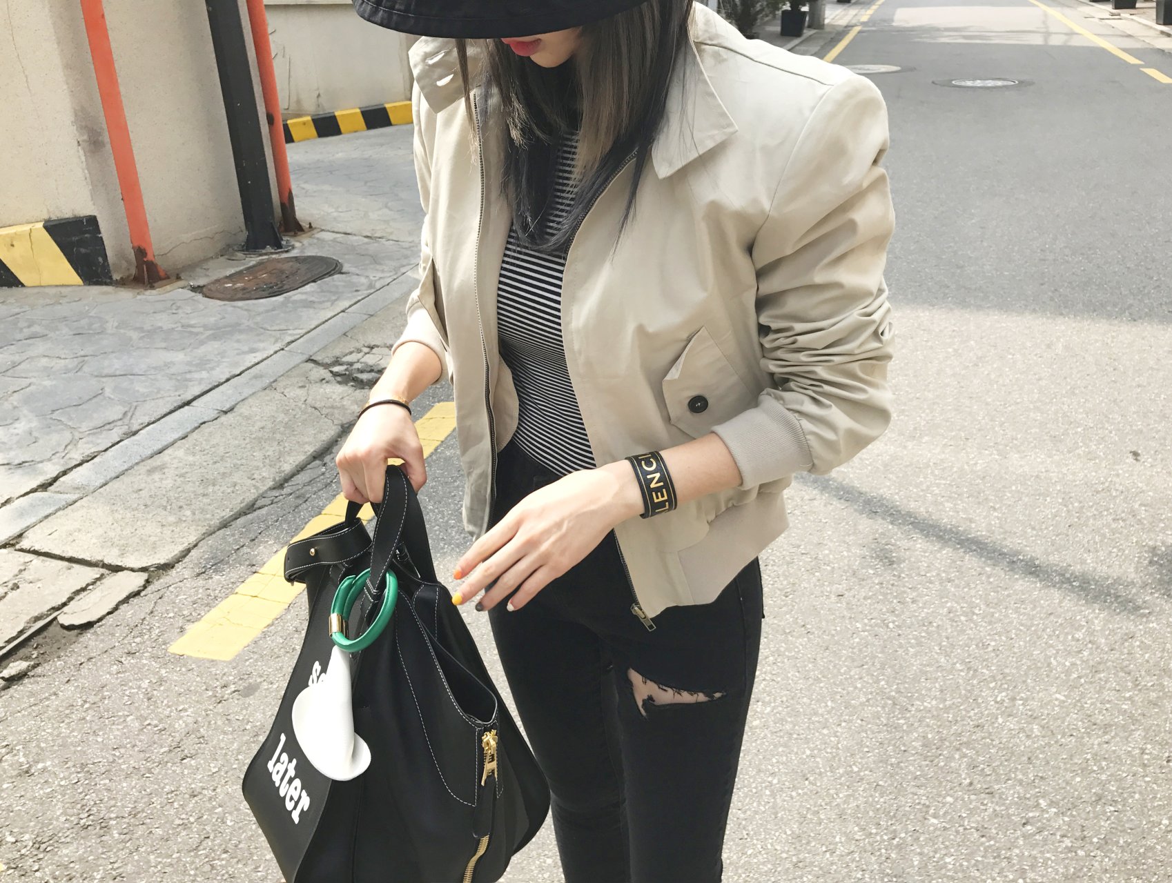 Women Jeans Pants Square Black Skinny Jeans Distro