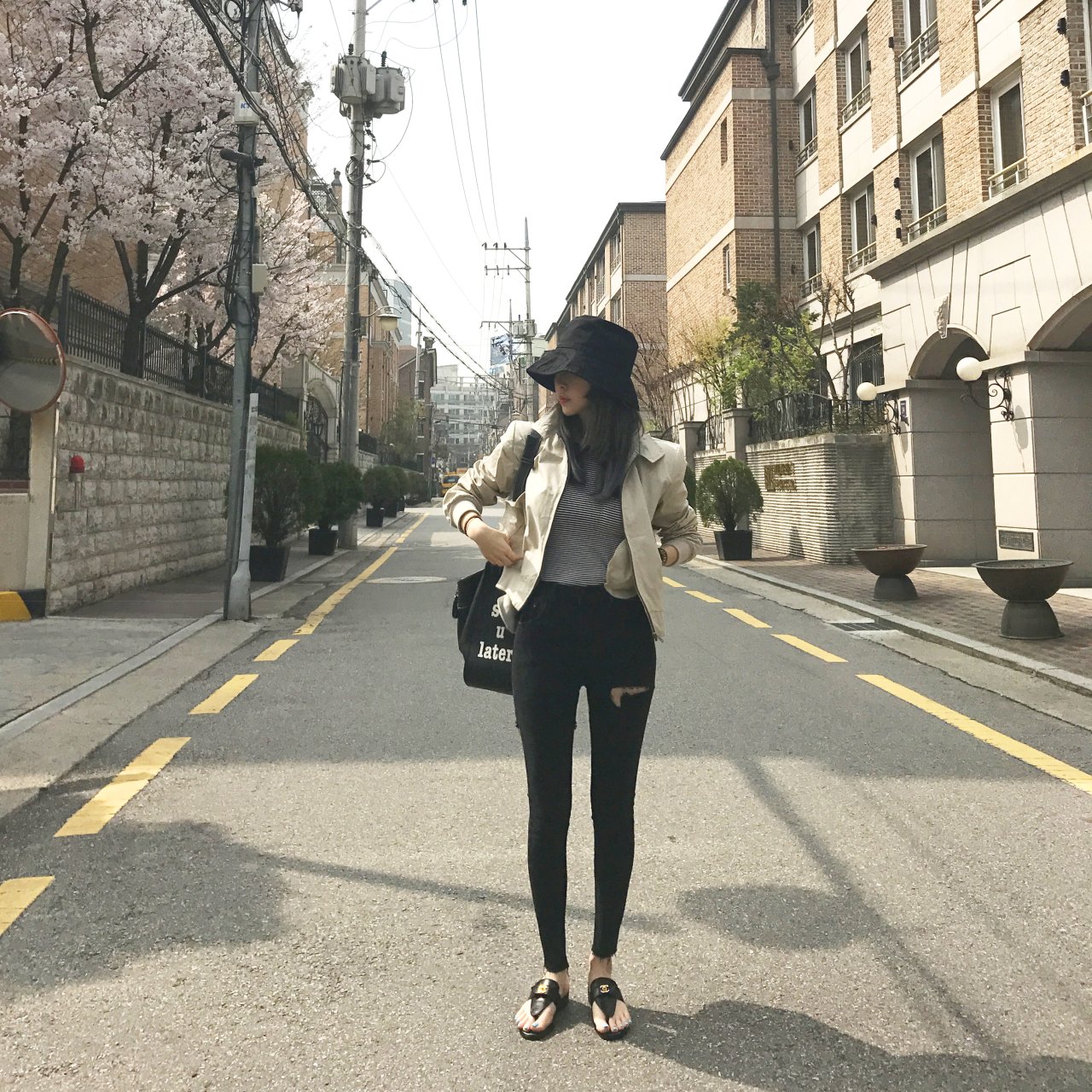 Women Jeans Pants Square Black Skinny Jeans Distro