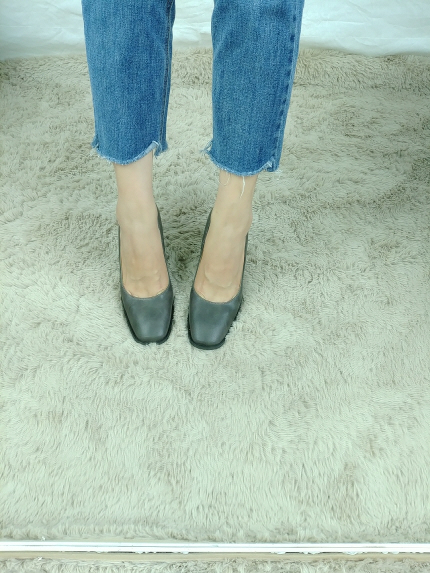 Shurum 709 Leather Women's Shoes Pumps Tongue M