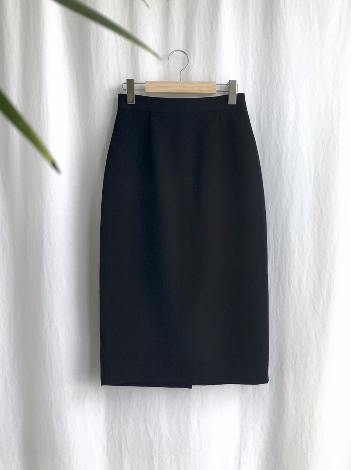 Autumn H linefit Long skirt Brown, Black Midi High