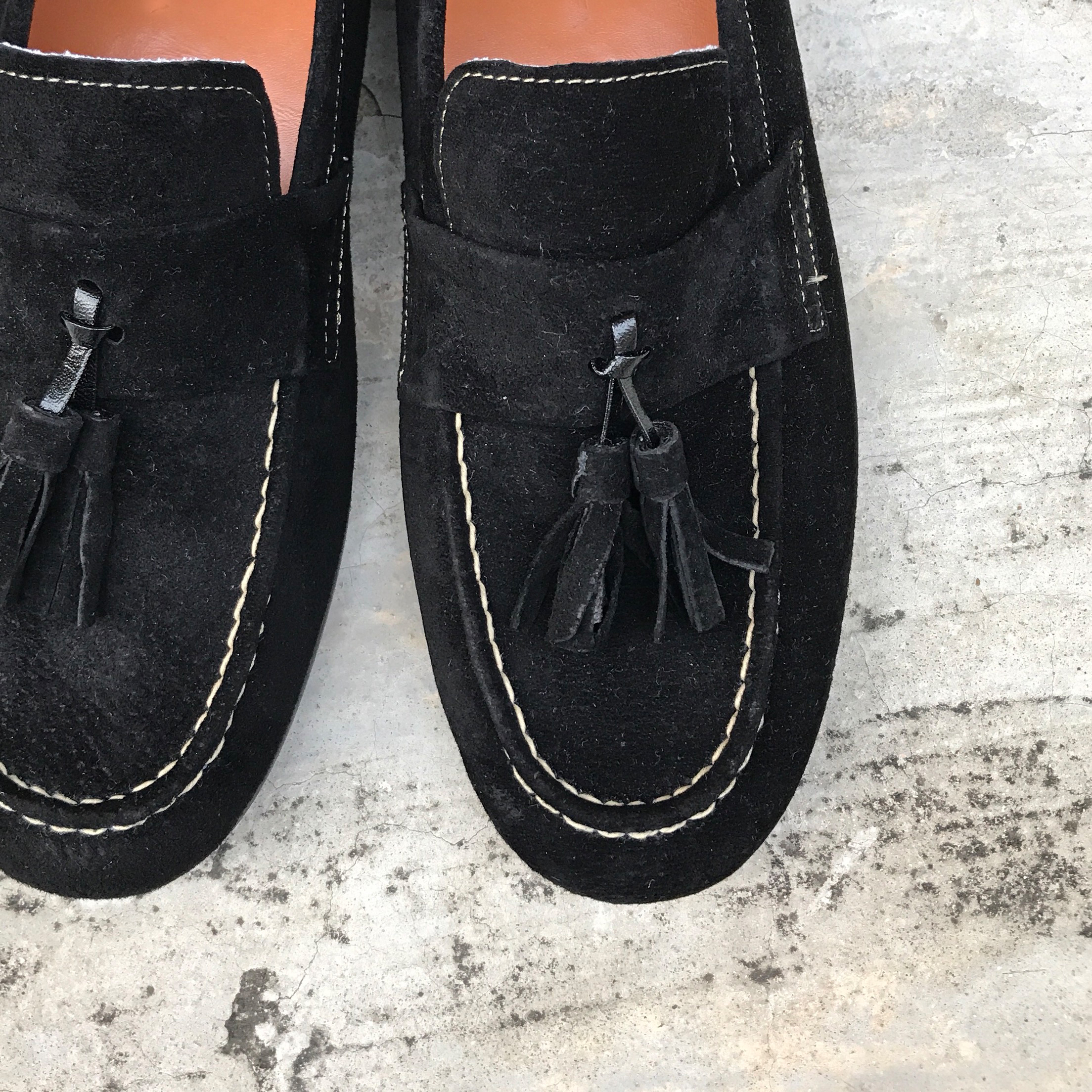 Men's suede tassel looper handmade shoes 7color