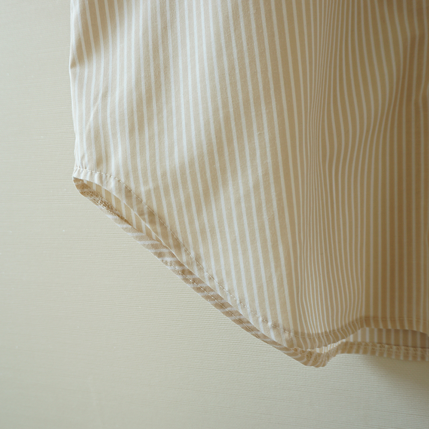 Loose-fit striped cuff -s-shirt Women's Fall Fa