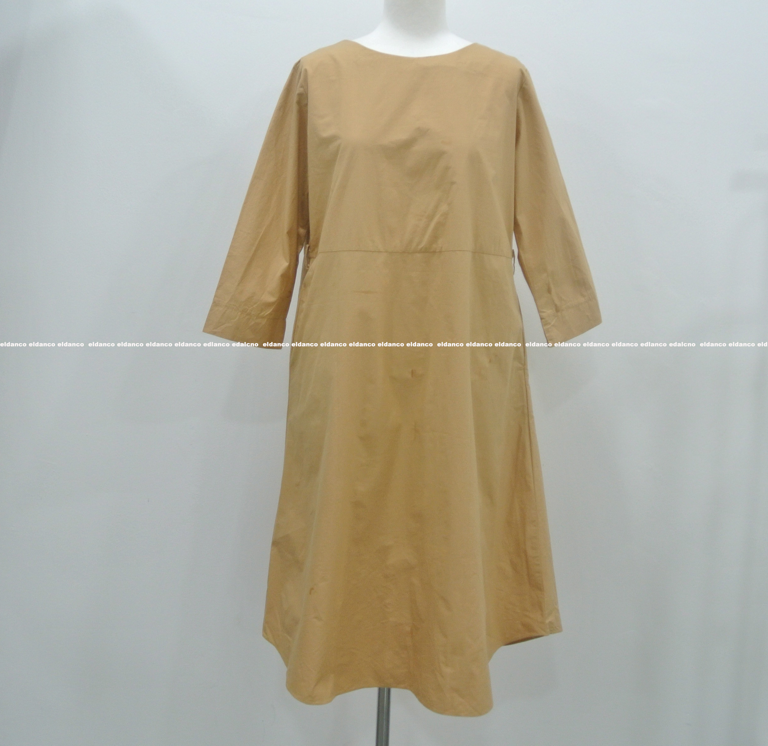 Ruzupit double-sided buttons Long dress Pregnant w