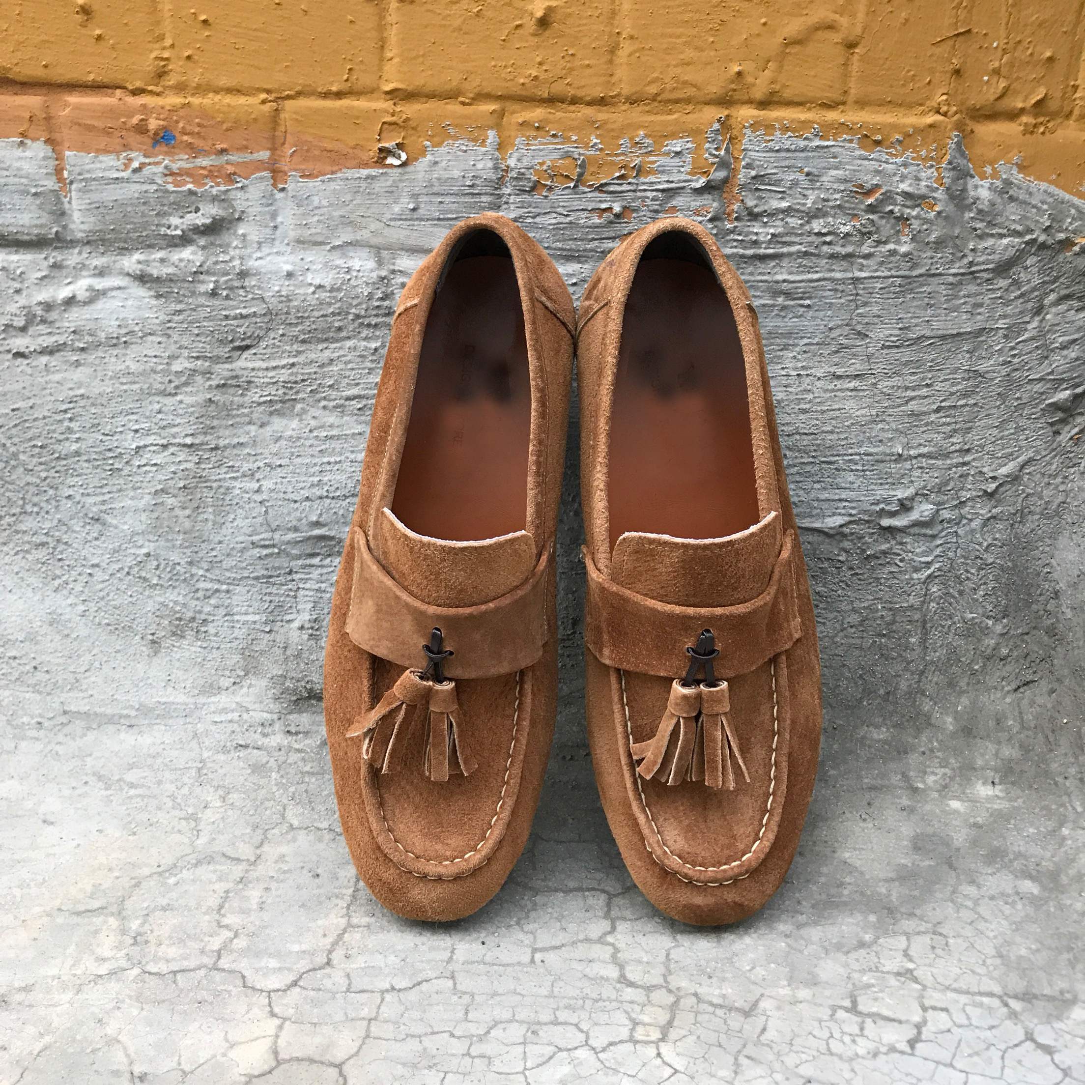 Men's suede tassel looper handmade shoes 7color
