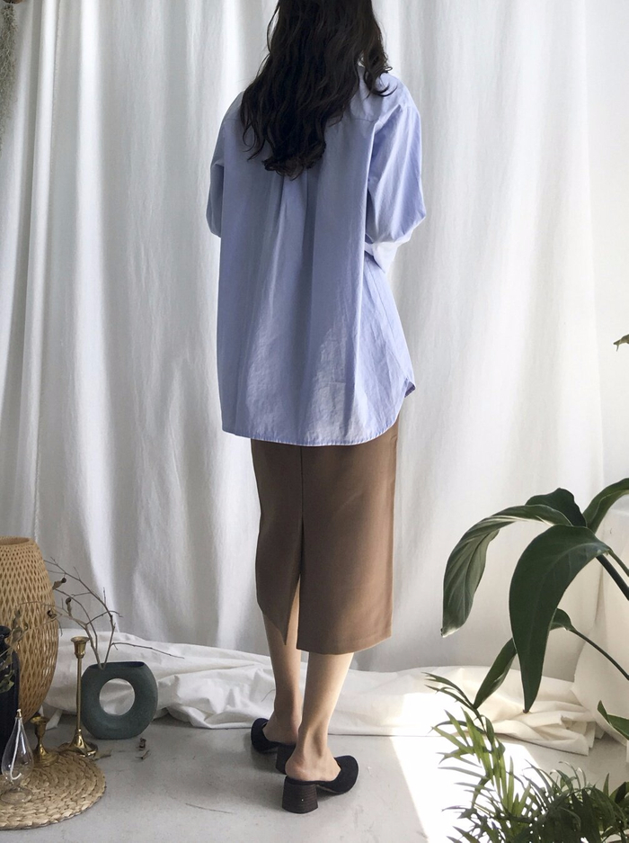 Autumn H linefit Long skirt Brown, Black Midi High