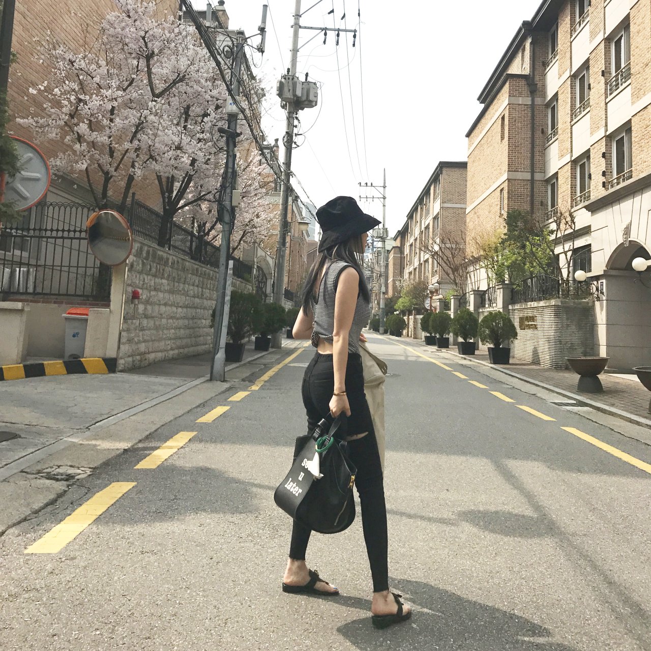 Women Jeans Pants Square Black Skinny Jeans Distro