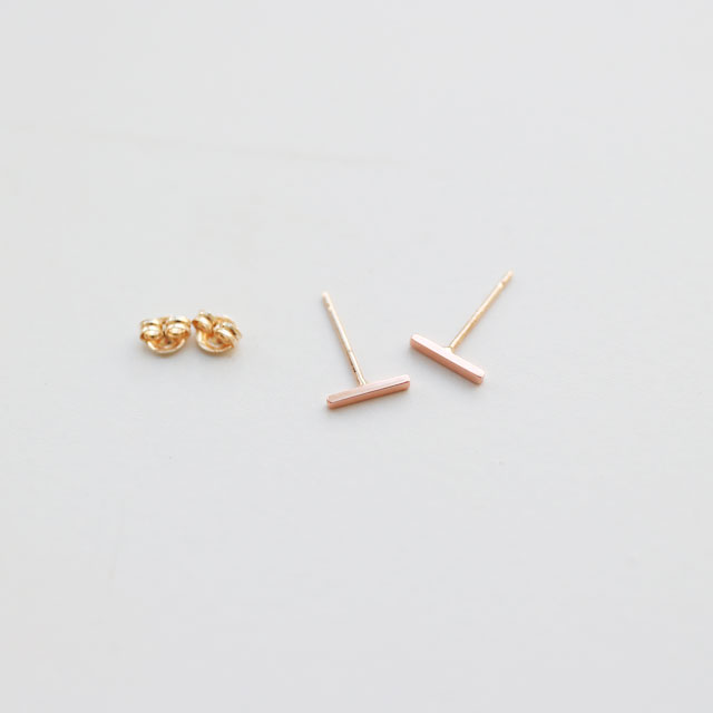 Mini Stick 14k Earring Gold 30s 14k Daily 14k Simp