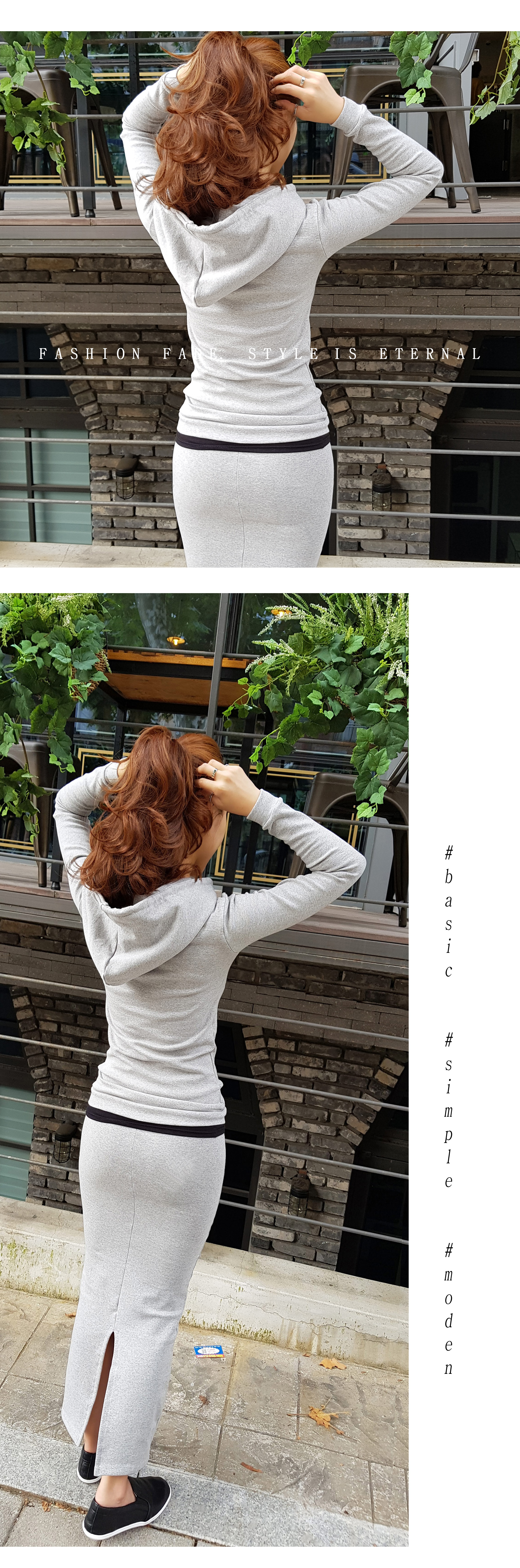 DD Long Skirt Training Set Black Chic Look Key Sma