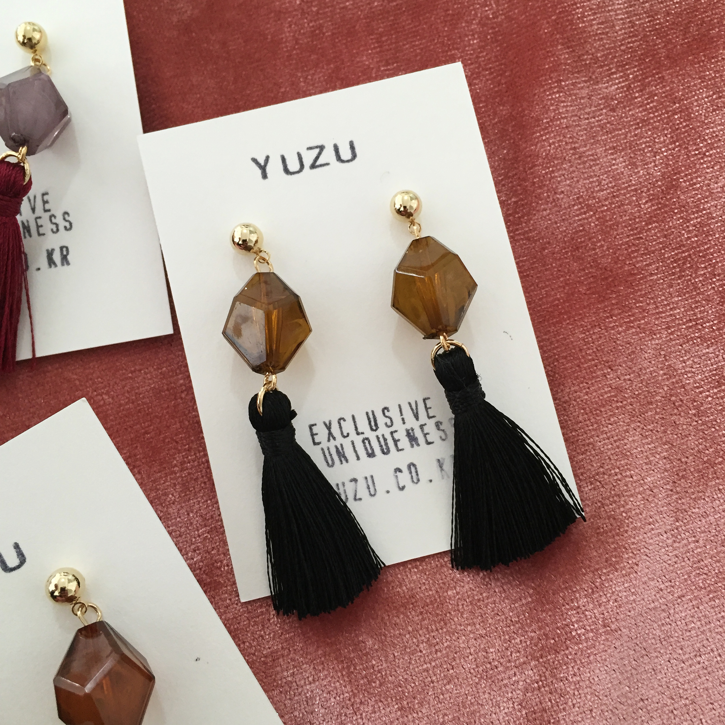 Tasswood earrings 5 ​​species 8900 won Tassle autu