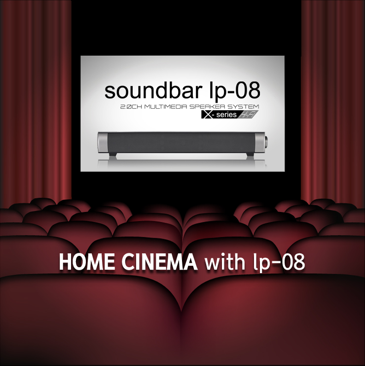 Bluetooth Sound Bar LP-08 Good size to carry Power