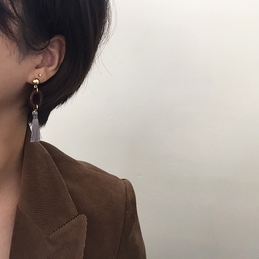 Tasswood earrings 5 ​​species 8900 won Tassle autu