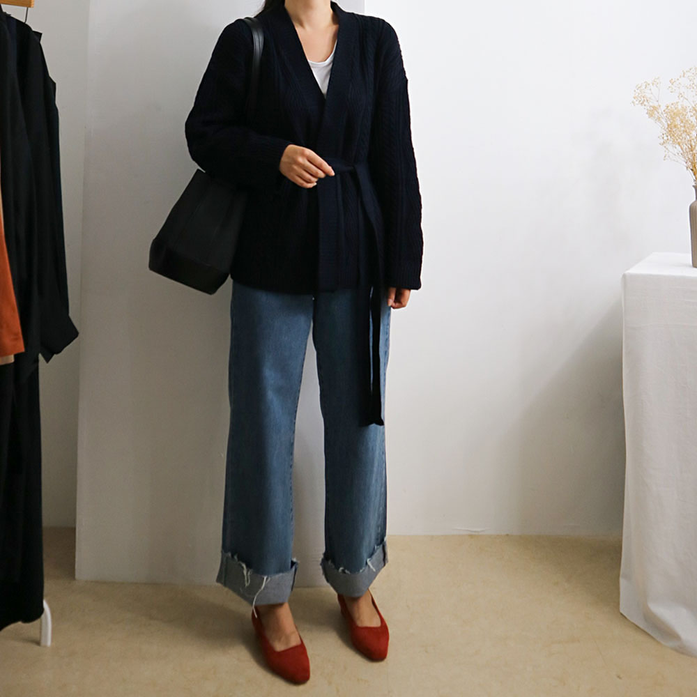 Women Jeans Pants Fall High Waist Long Wide Wide D