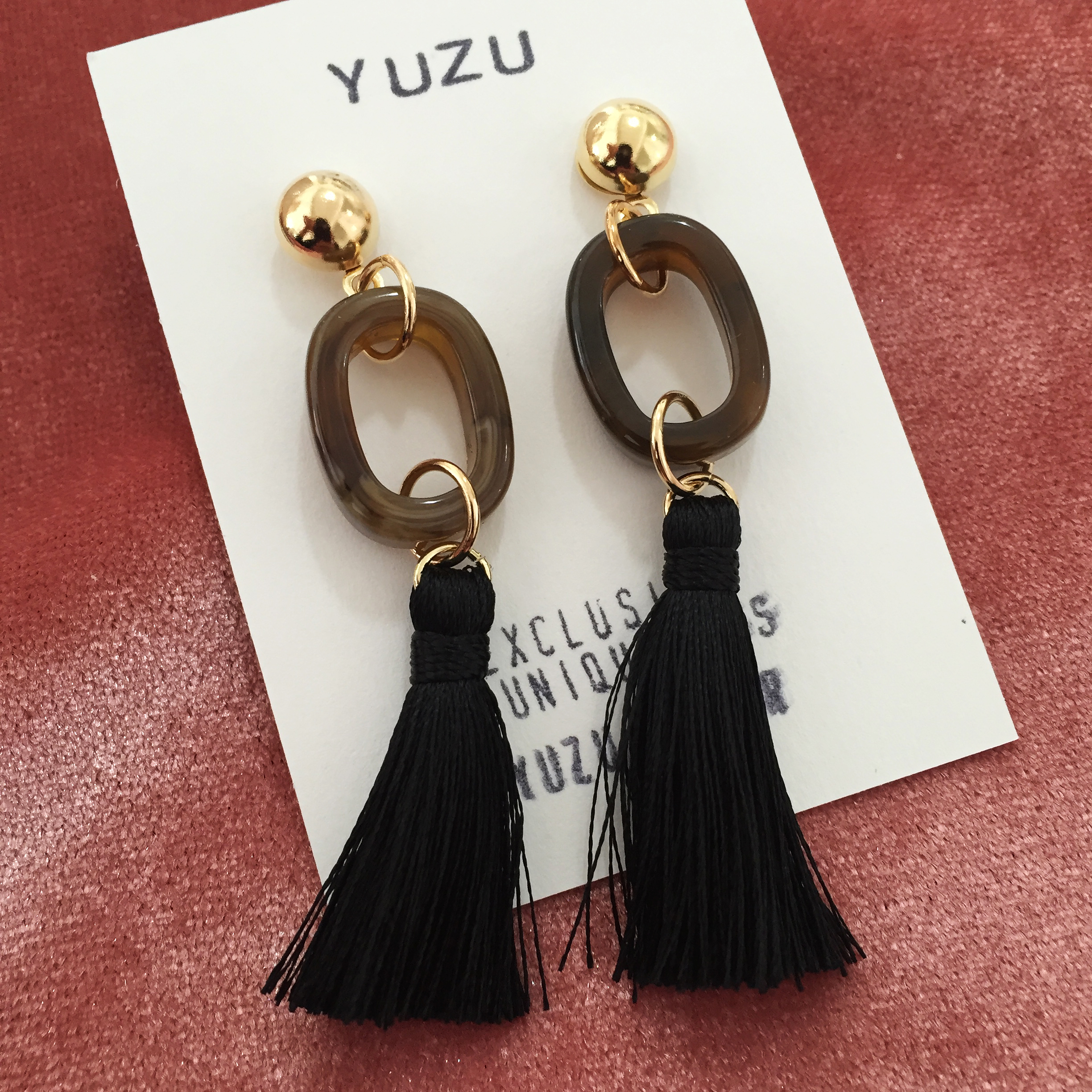 Tasswood earrings 5 ​​species 8900 won Tassle autu