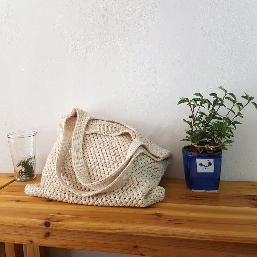 Discount discount handbag knit bag eco bag 4color 