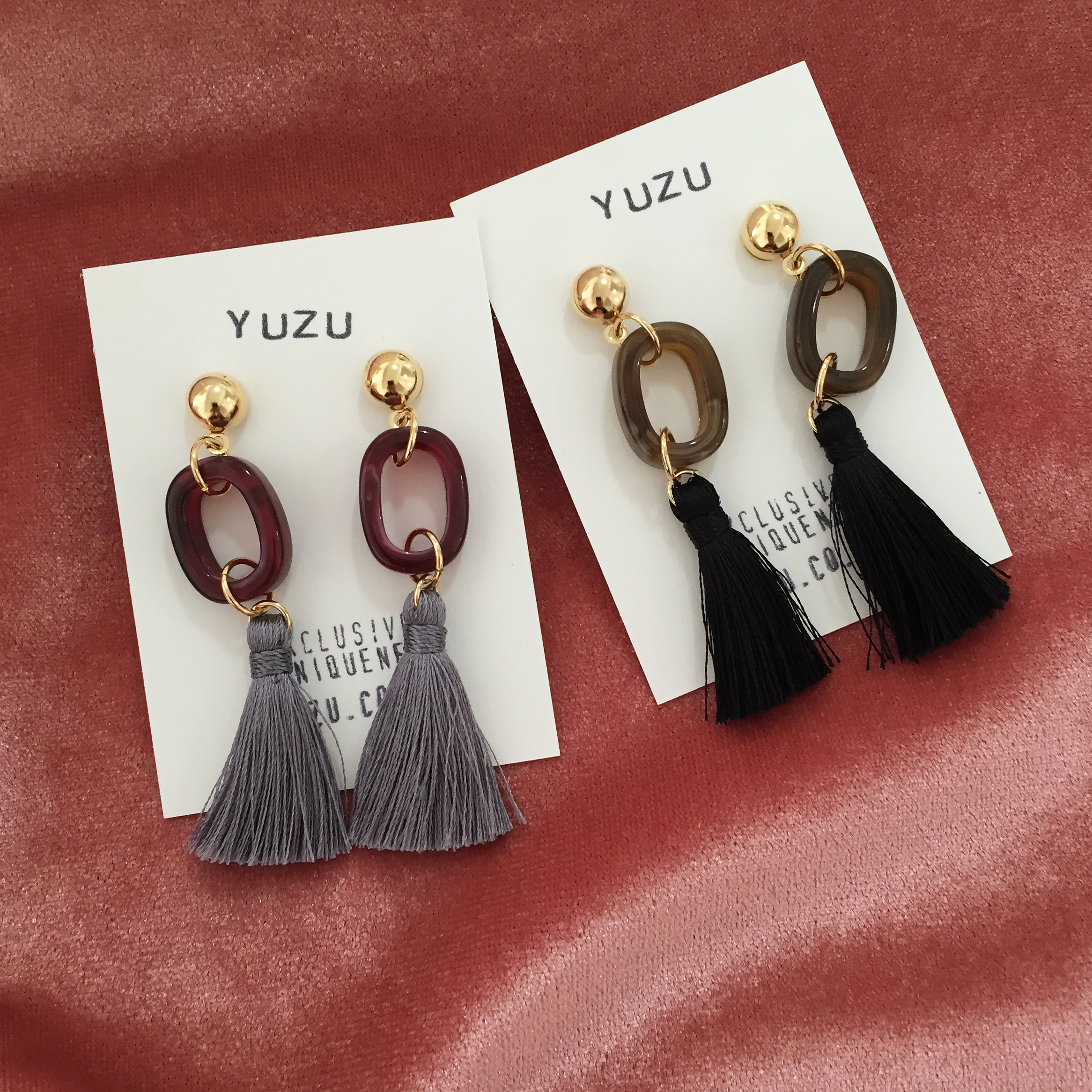 Tasswood earrings 5 ​​species 8900 won Tassle autu