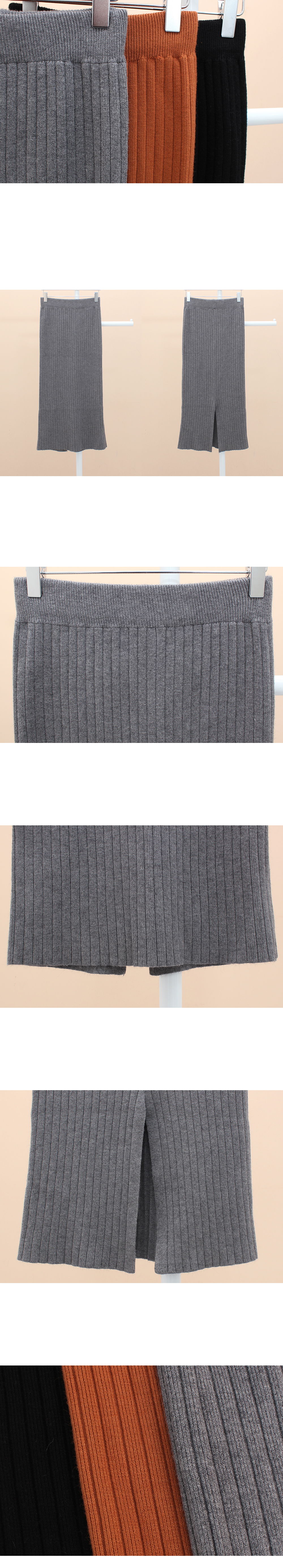 Goliath Bending Knit Skirt Black Gray Camel 20 Gir