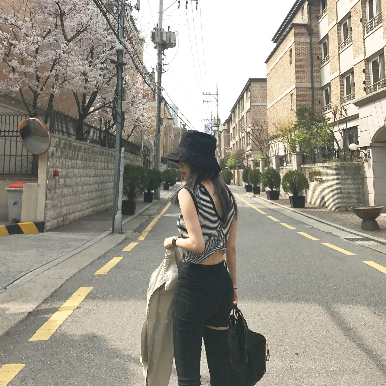 Women Jeans Pants Square Black Skinny Jeans Distro
