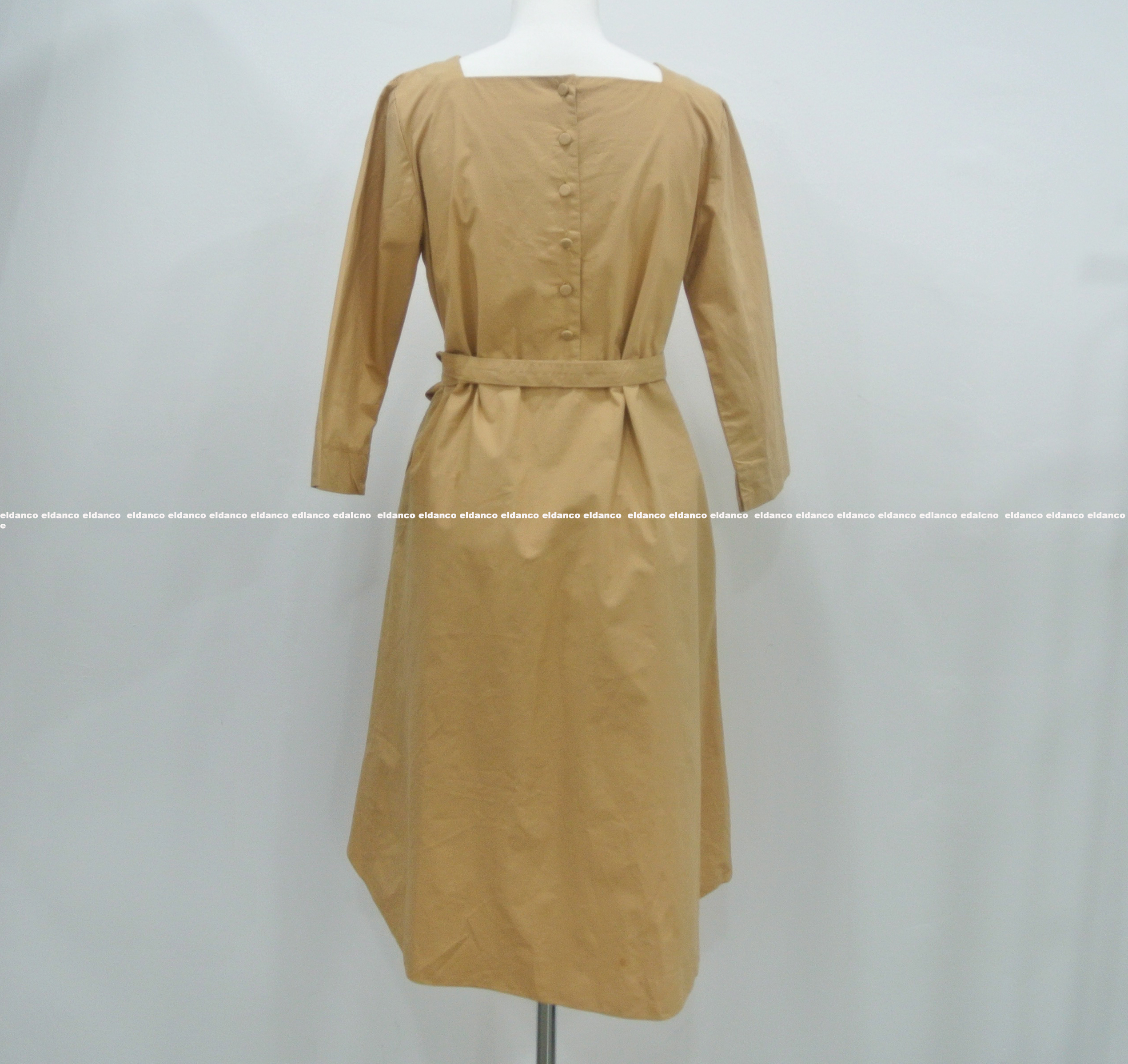 Ruzupit double-sided buttons Long dress Pregnant w