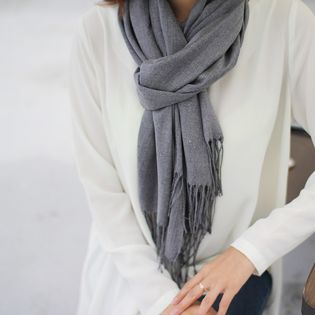 1 + 1 cashmere muffler female men shawl autumn win