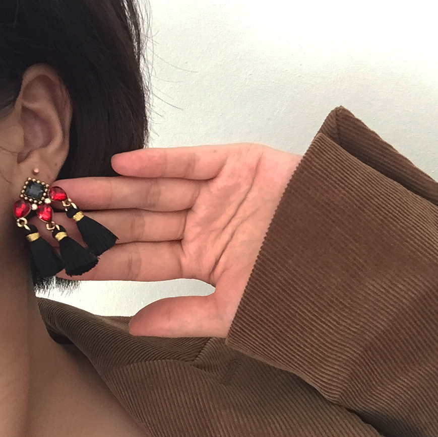 Tasswood earrings 5 ​​species 8900 won Tassle autu