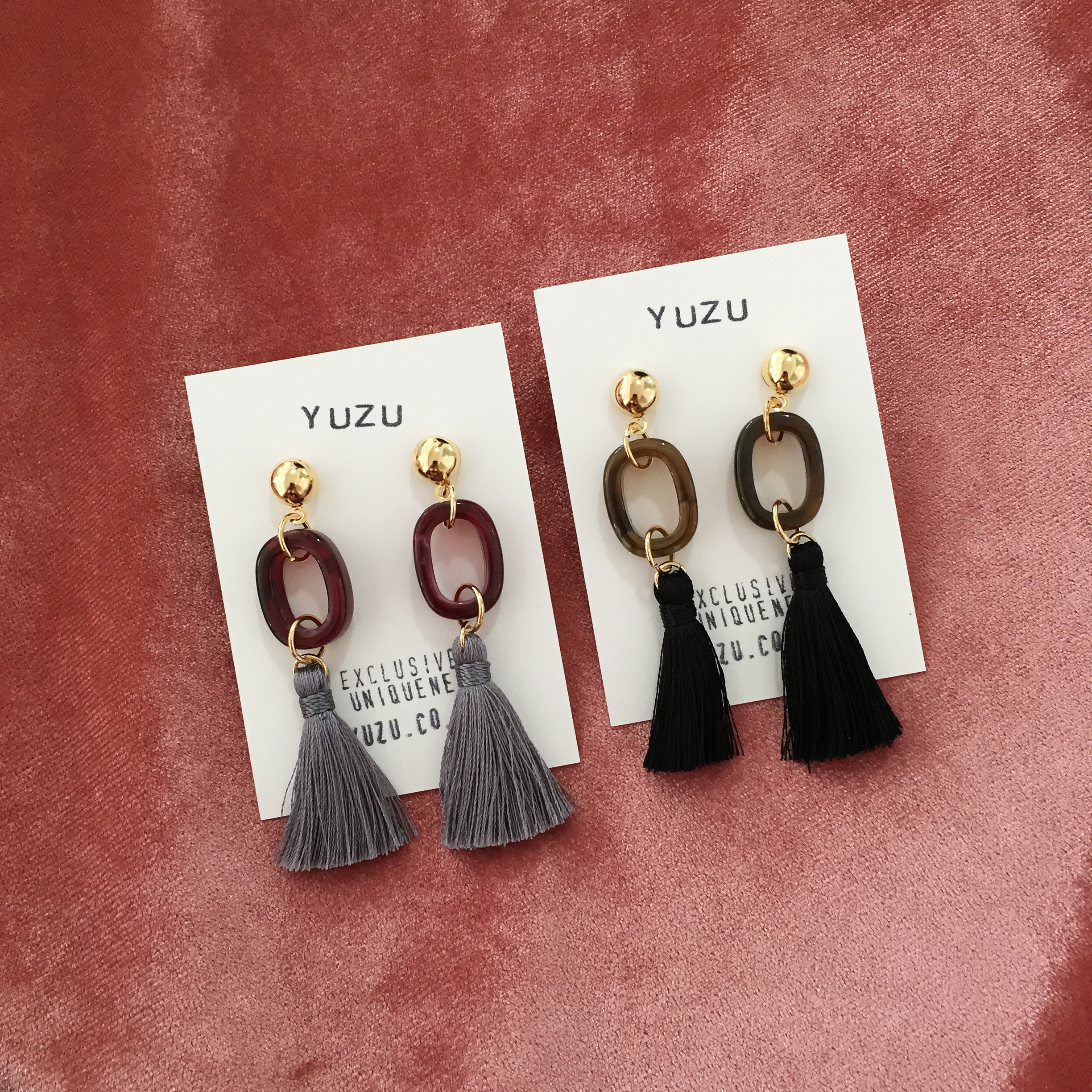 Tasswood earrings 5 ​​species 8900 won Tassle autu