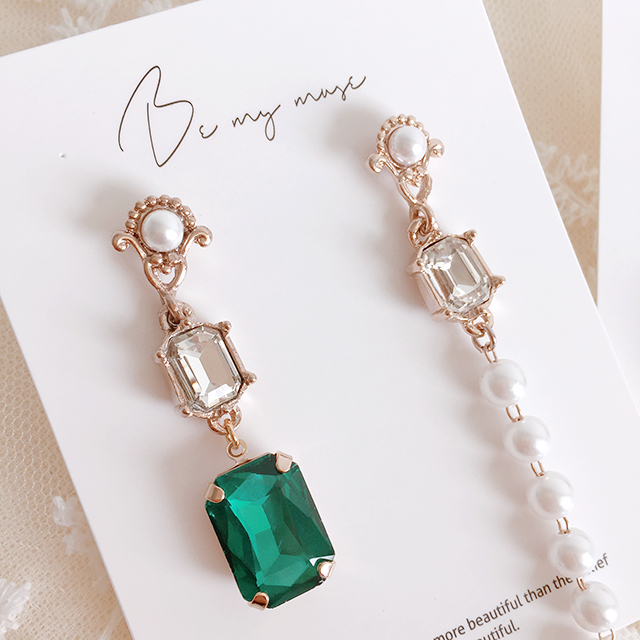 Antique Swarovski Stones Cubic Crystal Antique Ear